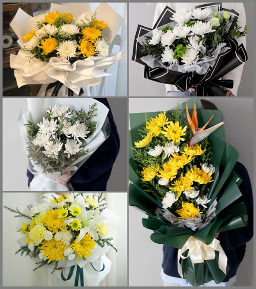安徽淮南市潘集区平圩镇李桥村白事花束代送